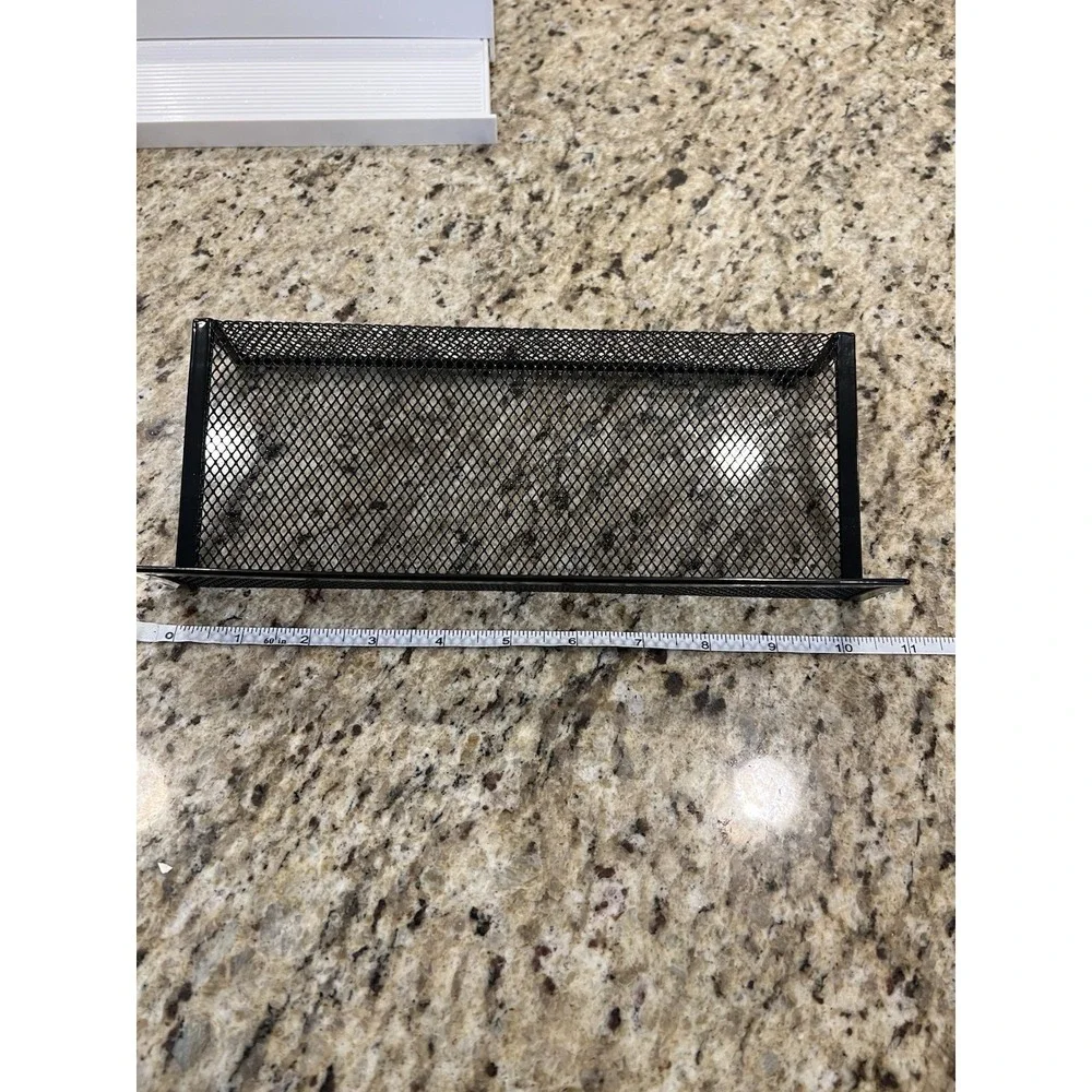 1 Piece Spice Rack / Drawer Insert Black Metal Wire Mesh